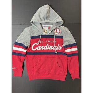 Mitchell And Ness St Louis Cardinals Head Coach Pullover Hoodie Size‎ S